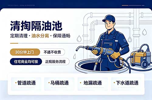 晋江清掏隔油池